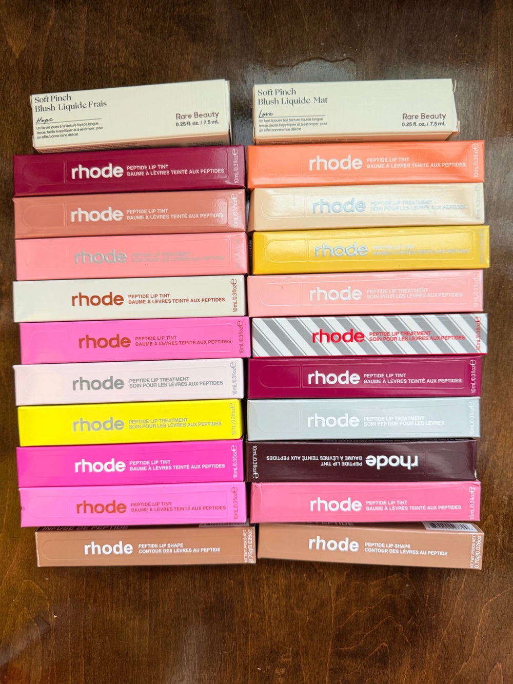 RHODE and Rare beauty make up bundle.